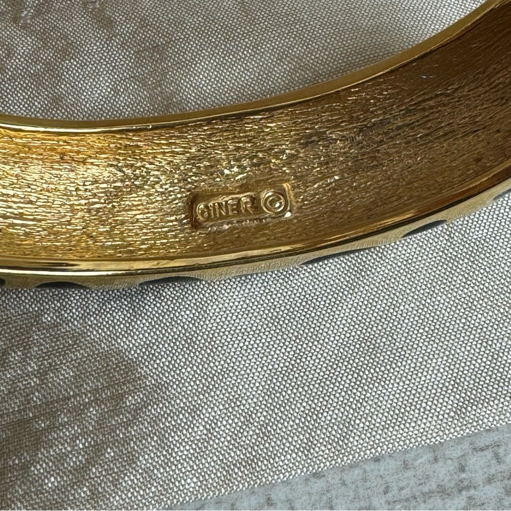Vintage Ciner Click Clack Hinged Leopard Bracelet - Picture 4 of 10